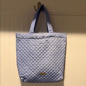 Simply Southern Quilted Light Blue Tote